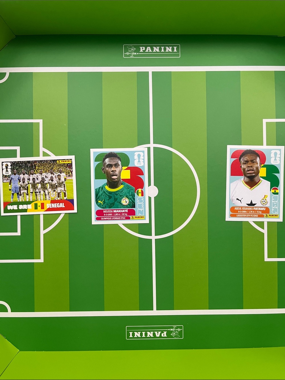 Senegal + Ghana World Cup panini sticker collection